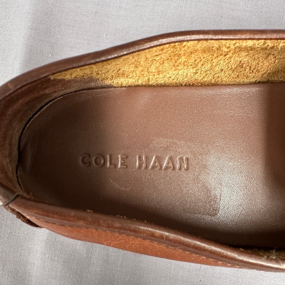 Cole Haan Somerset Link Bit Loafers Men 9.5M Brown Leather Slip On Driving Shoes - Picture 11 of 11